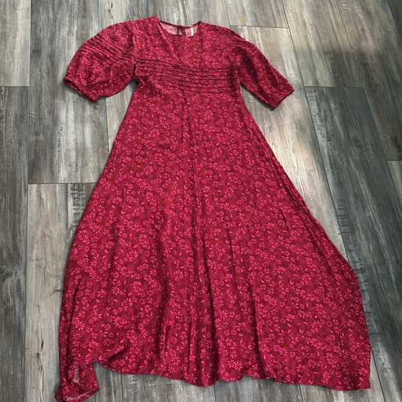Free People Jessie Midi Dress Ditzy Floral size 6 - Picture 7 of 11